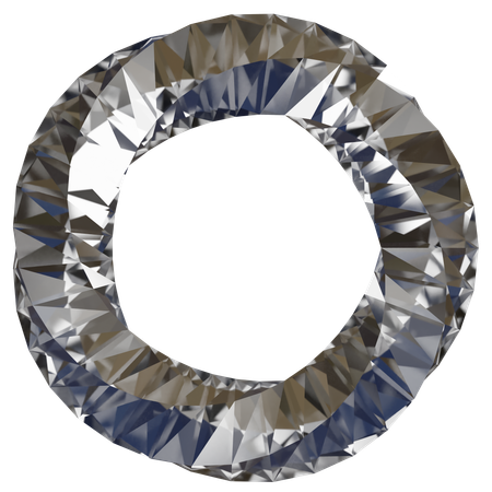 Anillo forma abstracta  3D Icon