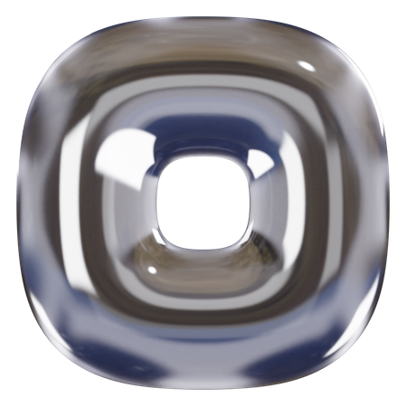 Anillo forma abstracta  3D Icon