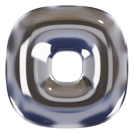 Anillo forma abstracta  3D Icon