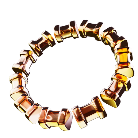 Anillo forma abstracta  3D Icon