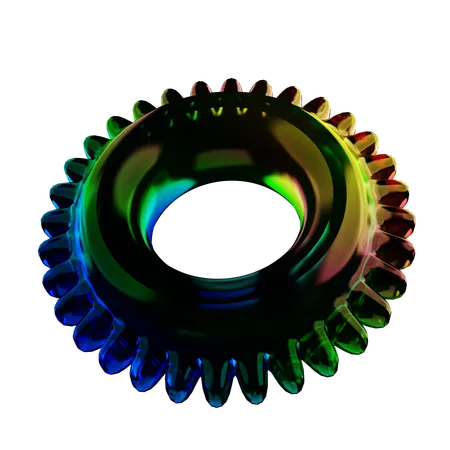 Anillo forma abstracta  3D Icon