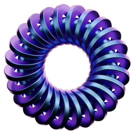 Anillo forma abstracta  3D Icon