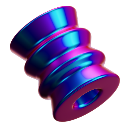 Anillo forma abstracta  3D Icon