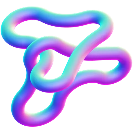 Anillo forma abstracta  3D Icon