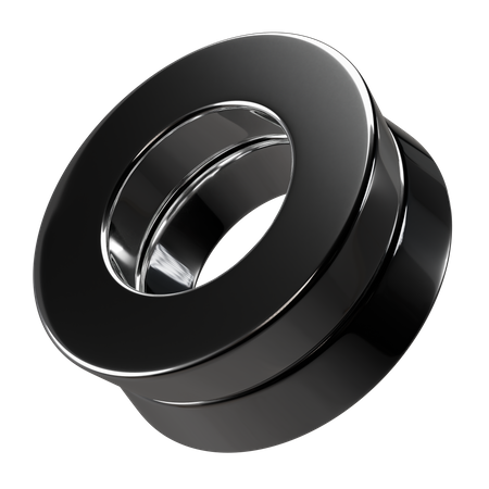 Anillo forma abstracta  3D Icon