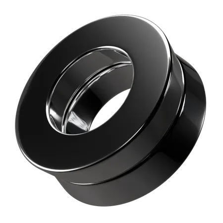 Anillo forma abstracta  3D Icon