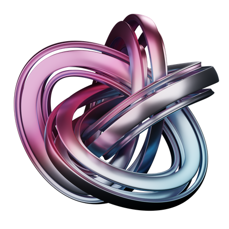 Anillo forma abstracta  3D Icon