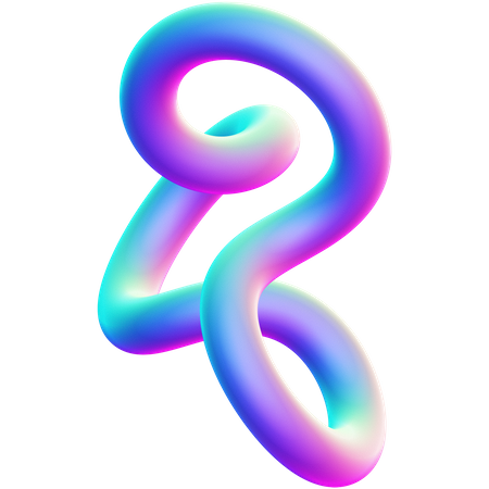 Forma abstracta de anillo infinito  3D Icon