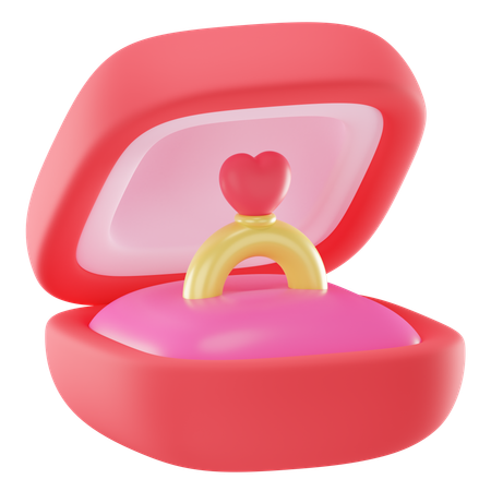 Anillo de regalo  3D Icon