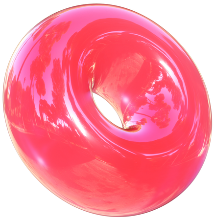 Anillo rojo  3D Icon