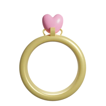 Anillo de san valentin  3D Icon