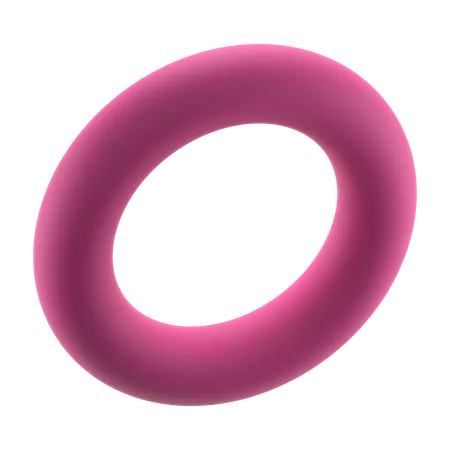 Anillo toroidal  3D Icon