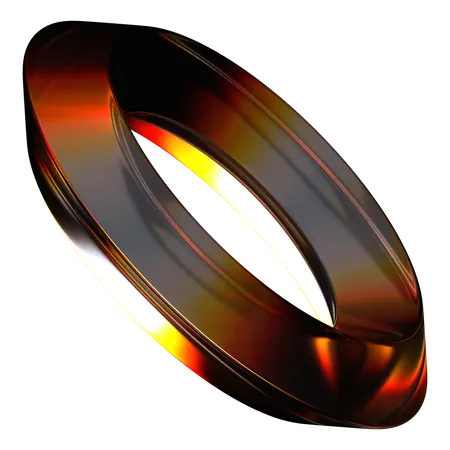 Anillo Cristal Forma Abstracta  3D Icon