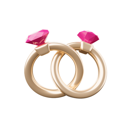 Anillos  3D Icon