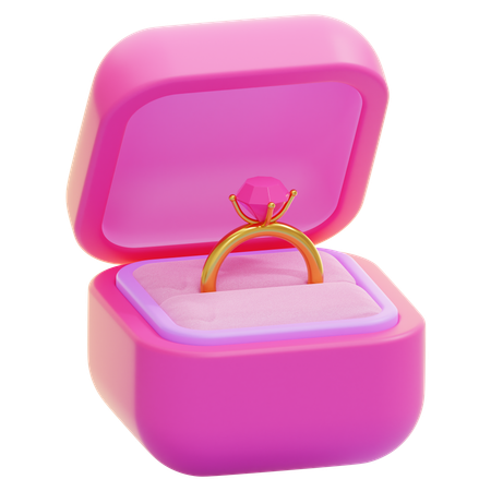 Anillos de boda  3D Icon