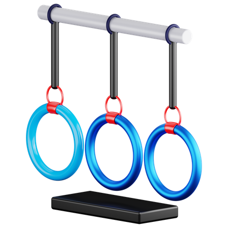 Anillos de gimnasia  3D Icon