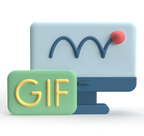 Animação gif  3D Icon