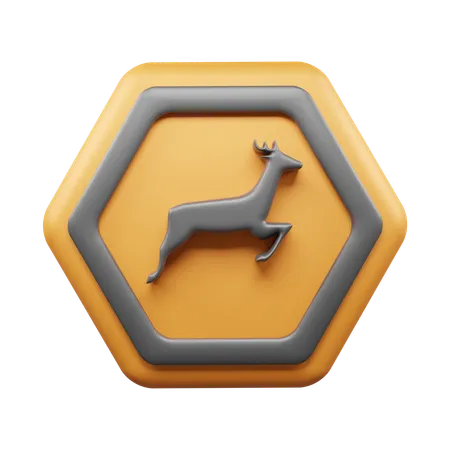 Animal delante  3D Icon