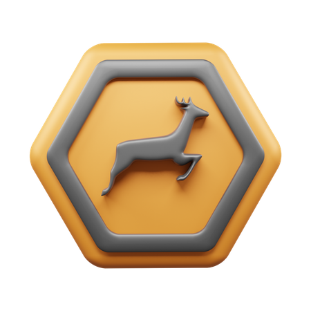 Animal Ahead  3D Icon