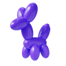 balloon toy 3d illustration