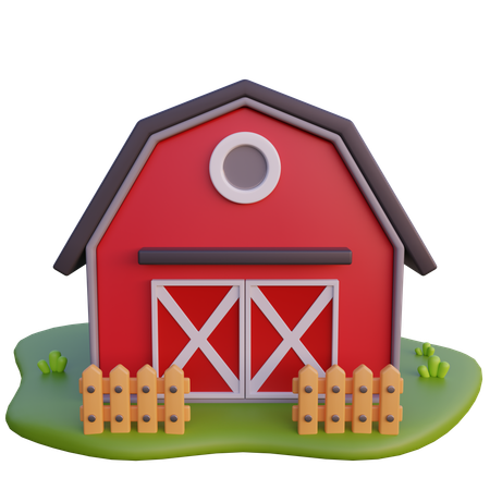 Animal barn  3D Icon