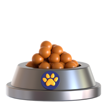 Animal Bowl Food  3D Icon