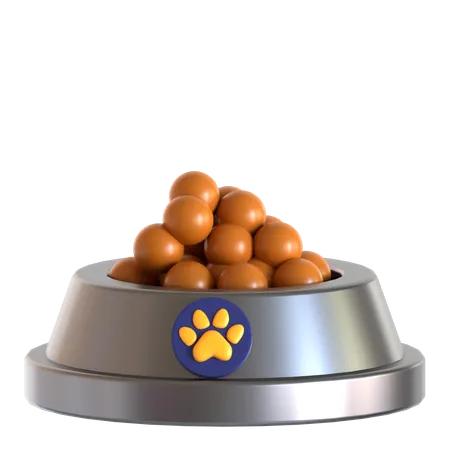 Animal Bowl Food  3D Icon