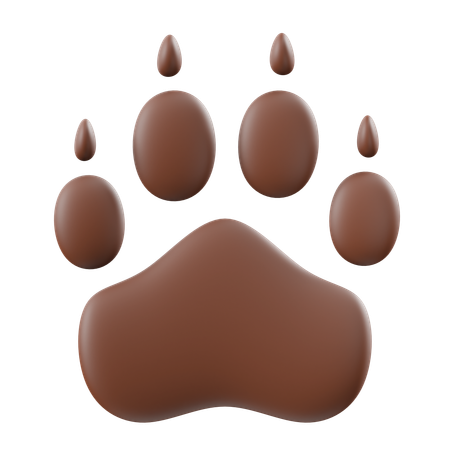 Animal Footprint  3D Icon