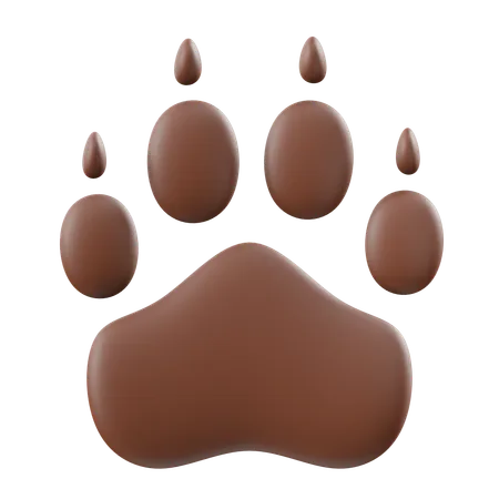 Animal Footprint  3D Icon