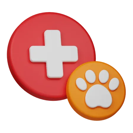 動物の健康  3D Icon