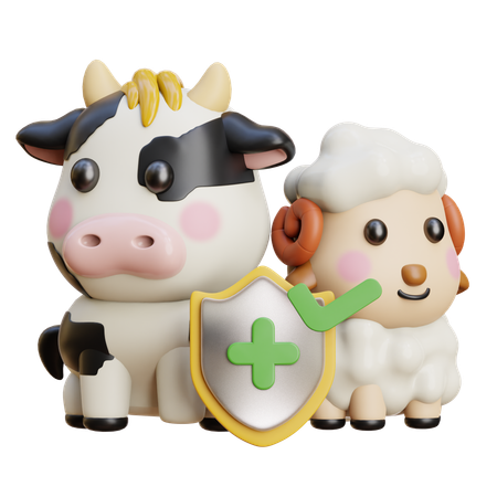 Animal Health Safety  3D Icon