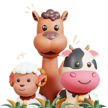 Animal Husbandry  3D Illustration