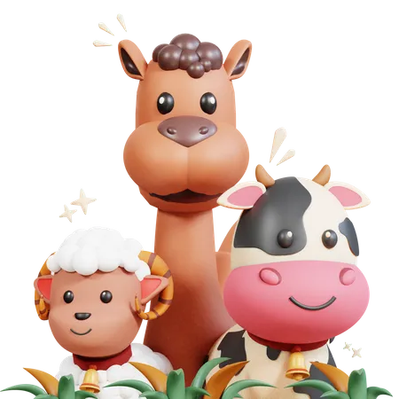 Animal Husbandry  3D Illustration