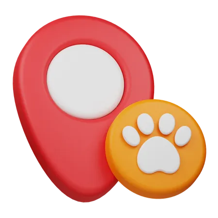 Emplacement de l'animal  3D Icon