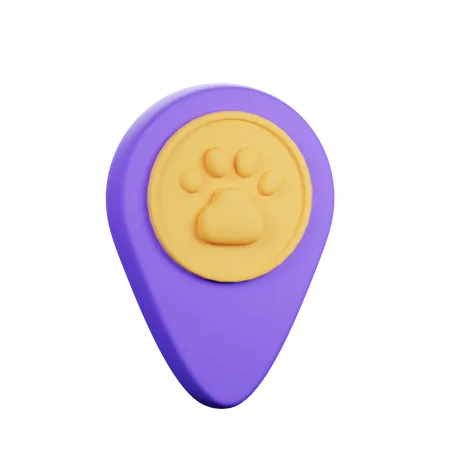 Emplacement de l'animal  3D Icon