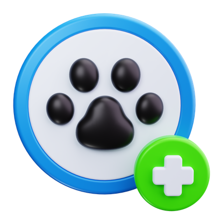 Médecine pour animaux de compagnie  3D Icon