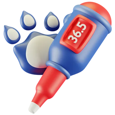 Animal Thermometer  3D Icon