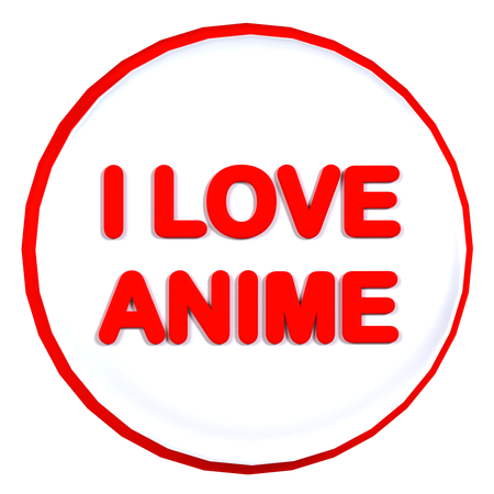 Anime Badge  3D Icon