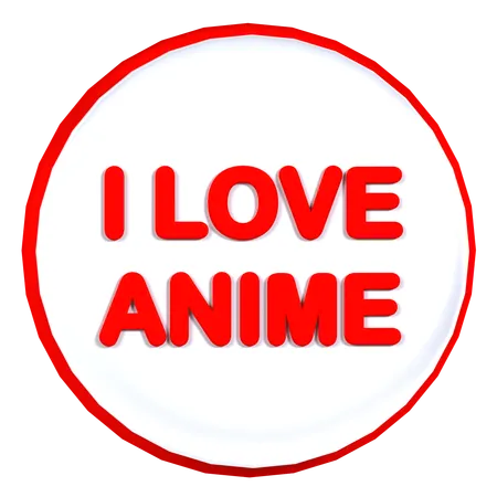 Anime Badge  3D Icon