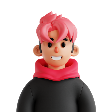 Anime Boy  3D Icon