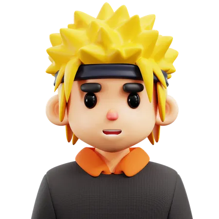 Anime Boy  3D Icon