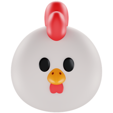 Animoji Chicken  3D Icon