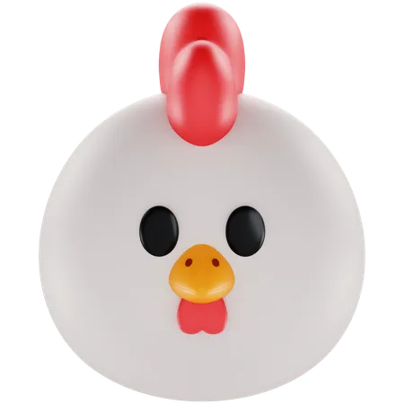 Animoji Chicken  3D Icon