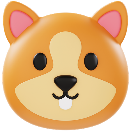 Écureuil animoji  3D Icon