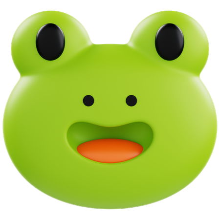 Animoji Frog  3D Icon