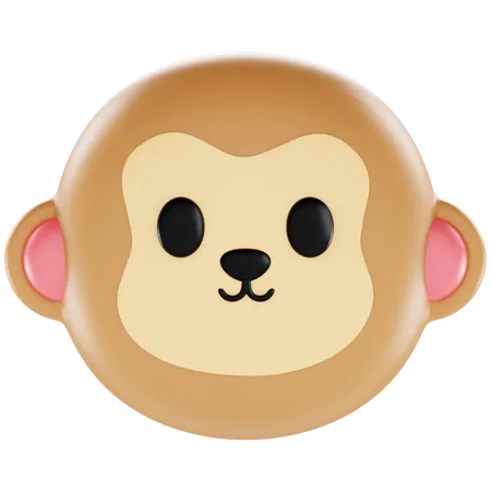 Animoji Monkey  3D Icon