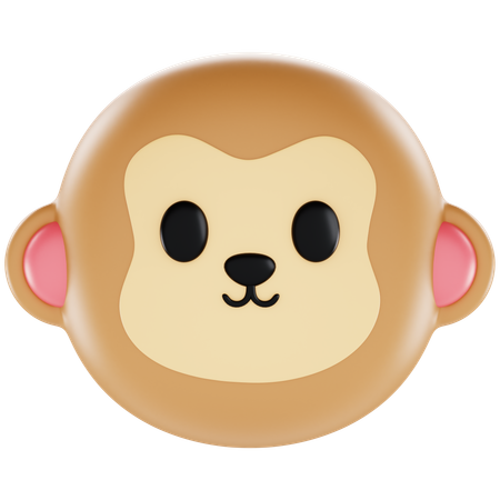 Animoji Monkey  3D Icon