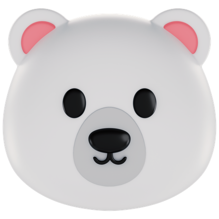 Animoji Polar Bear  3D Icon