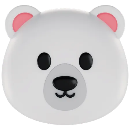 Animoji Polar Bear  3D Icon