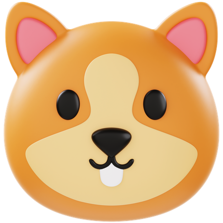 Animoji Squirrel  3D Icon